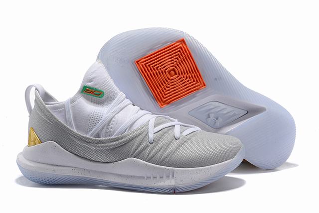 Curry 5 Shoes White Grey